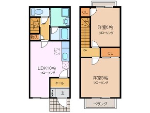 南日永駅 徒歩23分 1階の物件間取画像